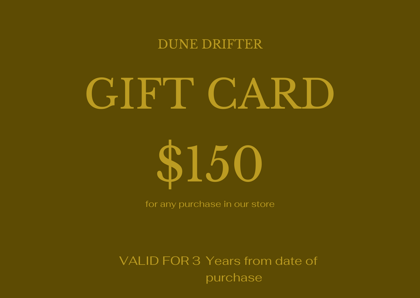 Dune Drifter Gift Card